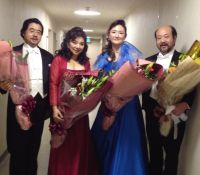 埼玉県三郷市で、カルメンのハイライトと第九演奏会。ソプラノ関真理子さん、テノール持木弘さん、バリトンの志村文彦先生（二期会、東京音大）と。