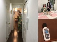 高野百合絵さんにうちの新レッスン環境で歌って頂いて、屋外への音漏れ状況を計測しました。一番音漏れの大きかったのは玄関前で、最大音量は71dB。今日までで、様々な「声の大きい方」での音量計測を一通り終えたので、これからこの漏れ音量を3.5分の1（-11dB）にするための遮音材の検討に入ります。私が手に持っているのは高野さんから頂いたCD、Cantar del Alma（日本コロムビア）、これから楽しく拝聴します。